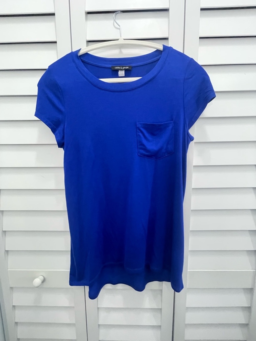Cable & Gauge Royal Blue Short Sleeve Pocket Tee